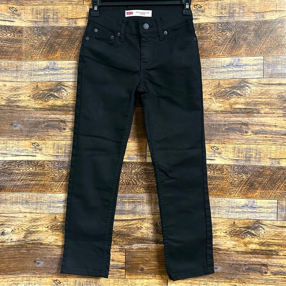 Levi’s | Boys Black 502 Regular Taper Jeans (size 8)